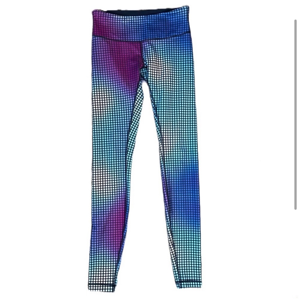 Lululemon wunder under multi color print legging full on luon